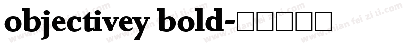 objectivey bold字体转换